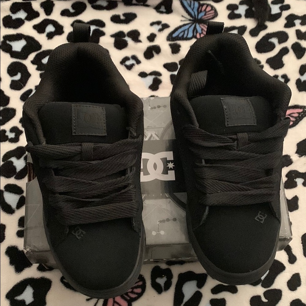 New DC All-Black Casual Sneakers